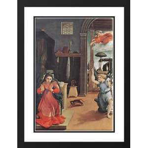  Lotto, Lorenzo 28x38 Framed and Double Matted Annunciation 