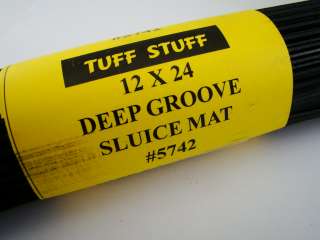 Sluice Super Deep V Groove Rubber Mat Dredge Gold 12X24 Prospecting 