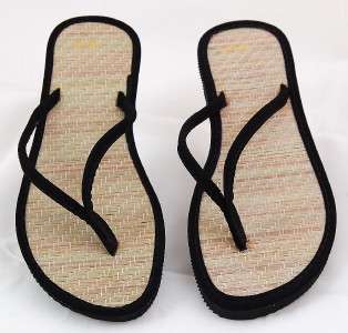 Bamboo Sandals Women Beach Flip Flops Light Flats Shoes  