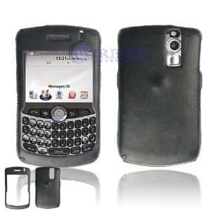  BlackBerry Curve 8300 8310 8320 8330 Black Leather Snap On 
