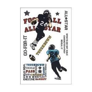   Red Rubber Stamp Set   Football All Star by Our Craft Lounge Arts