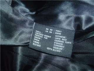 Best ANDREW MARC~REAL SHEARED RABBIT LEOPARD FUR~Large Coat Collar 