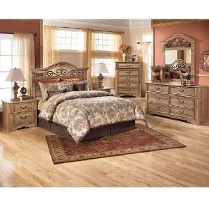   Forge Bedroom Set (Panel Headboard Bed) (Full) by Ashley Furniture