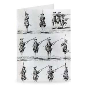 Instructions for a Bayonet Drill (engraving)   Greeting Card (Pack 