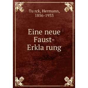   Faust ErklaÌ?rung Hermann, 1856 1933 TuÌ?rck  Books