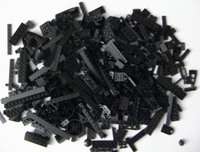 Huge Bulk Lot of 400 Black Lego Legos Bricks/Slopes/Parts/Pieces lb 