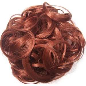  7 PONY FASTENER Hair Scrunchie Wig KATIE #130 COPPER RED 