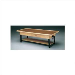  Manual Hi Lo Upholstered Treatment Table with Shelf Drawer 