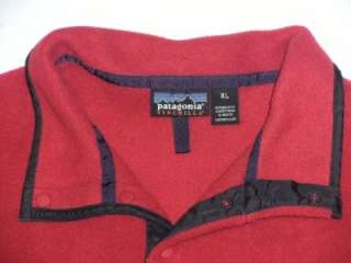 Mens PATAGONIA Synchilla Red Fleece Pullover Jacket XL  