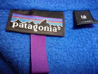 Patagonia zip front winter coat size youth 12  