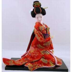    Large Japanese GEISHA Oriental Doll DOL15X12 04