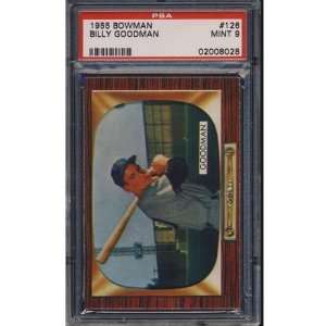    1955 Bowman 126 Billy Goodman PSA MINT 9 Sports Collectibles