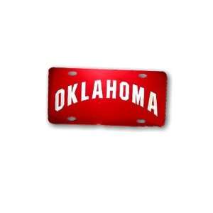  University of Oklahoma Sooners   Crimson Acrylic License 