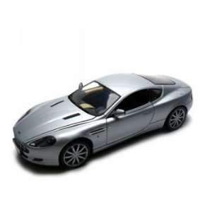  Aston Martin Db9 Silver Diecast Car Model 1/18 Toys 