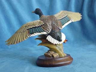 Vintage THE MALLARD Duck Hand Carved Wood Anri GUNTHER GRANGET Online 