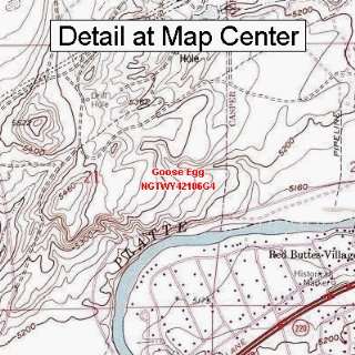   Topographic Quadrangle Map   Goose Egg, Wyoming (Folded/Waterproof