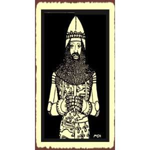  Knight In Chainmail Medieval Metal Art Retro Tin Sign 