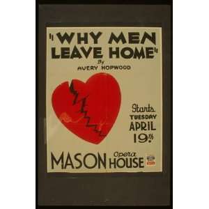   Why men leave home by Avery Hopwood 1938 