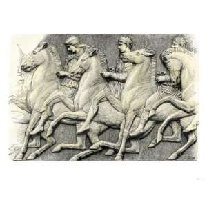  Athenian Horsemen from the Frieze of the Parthenon Premium 