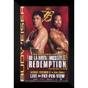  Oscar De La Hoya vs Mosley 27x40 FRAMED Boxing Poster 