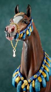 AHZAM—Proud customized Arabian stallion horse resin x B Eberl & S 