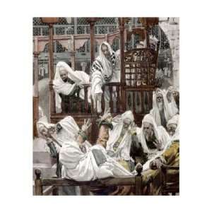  Man With The Unclean Spirit by James jacques Tissot. Size 