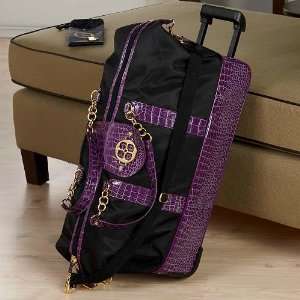  IMAN Global Chic Luxury Luggage Duffle   Purple / Plum 
