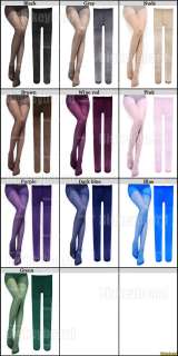 New Fashion Women transparent Tights Pantyhose Color Stockings  