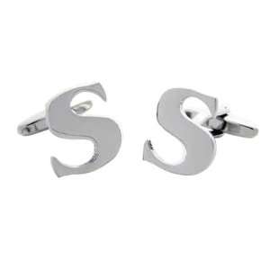  Letter S Alphabet Cufflinks 