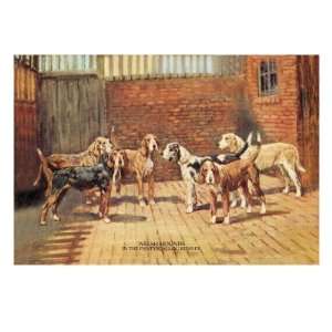    Welsh Hounds by Thomas Ivester Llyod, 24x32