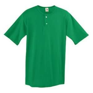 Augusta Sportswear Two Button Custom Baseball Jersey KELLY GREEN AXL