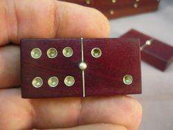 1960s Mexican William Spratling Rosewood Sterling Silver Domino Set 