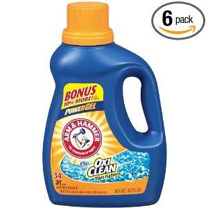 Arm & Hammer Liquid Laundry Concentrate Plus OxiClean Power Gel, 60.5 