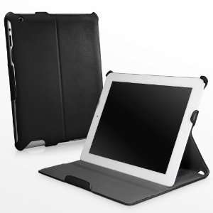 BoxWave Nero Leather iPad 3 Book Jacket with Strap (Slim 