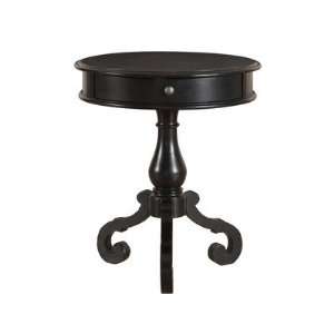  Jaden Round Table in Distressed Black Furniture & Decor