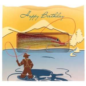  Happy Birthday / Fisherman Gift in greet Card Has an Authentic 