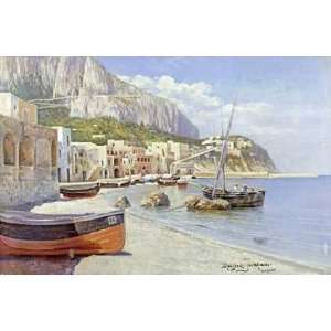  Marina Grande, Capri by Holgar Hvitfeld Jerichau . Art 