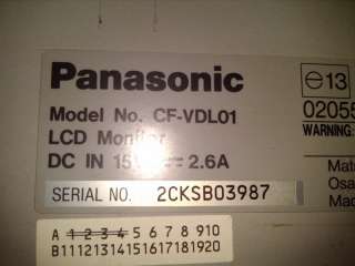 Panasonic Toughbook PDRC Permanent LCD Touchscreen CF VDL01 10.4 