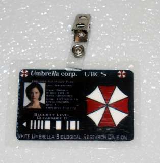 Resident Evil ID Badge Umbrella Corp Jill Valentine  