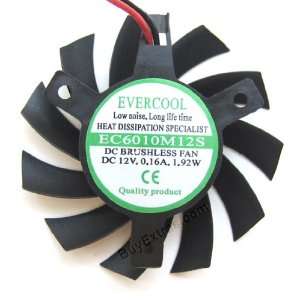    Evercool 60x10mm DC 12V VGA Cooler Replacement Fan Electronics