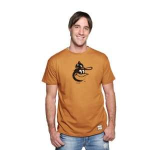   Shirt Majestic Select Burnt Orange Retro Bird Paramount Heather Tee