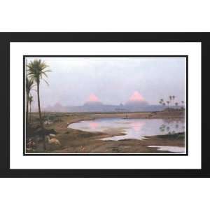 Gerome, Jean Leon 24x18 Framed and Double Matted Arab Encampment 