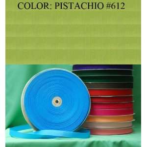  50yards SOLID POLYESTER GROSGRAIN RIBBON Pistachio #612 7 