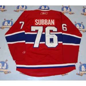  P.K. SUBBAN Montreal Canadiens SIGNED NHL Premier Hockey 