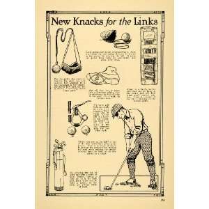  1918 Ad Knacks Links Golf Balls Parachute Sport Shoe 