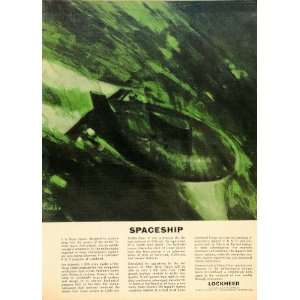  1965 Ad Lockheed Aircraft Missiles & Space Spaceship 