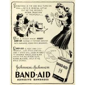   Medical First Aid Gauze Cuts Burns   Original Print Ad