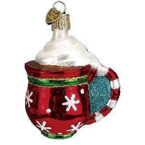  Old World Christmas Cup of Cocoa Glass Ornament