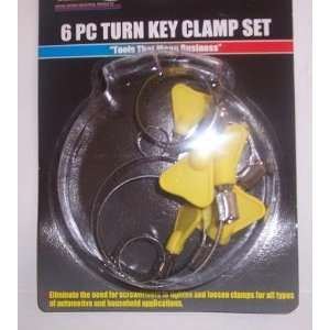  6 pc Turn Key Clamp Set
