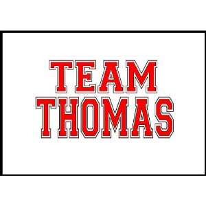  Thomas Name New Computer Mousepad/mouse Pad with Team 